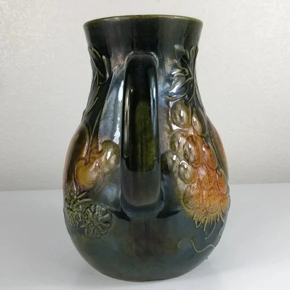 Vintage Scheurich Keramik West Germany Stoneware Juice Jug Apple Cherry Grape - Picture 4 of 12